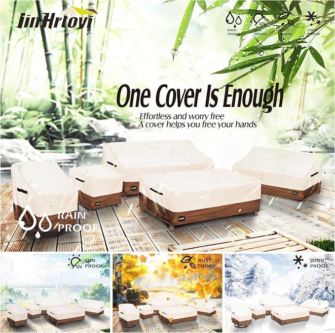 JinHrtoyi Outdoor Chair Covers 2 Pack, 27Wx32Dx36H inches Patio Chair Cover - Image 7