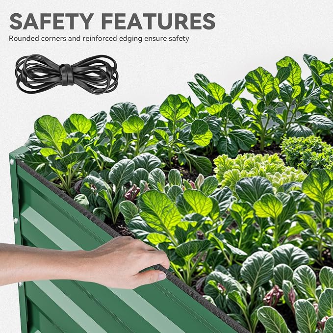 YITAHOME 96x48x24 in Galvanized Raised Garden Bed Kit, Large Metal Planter Box - Image 5