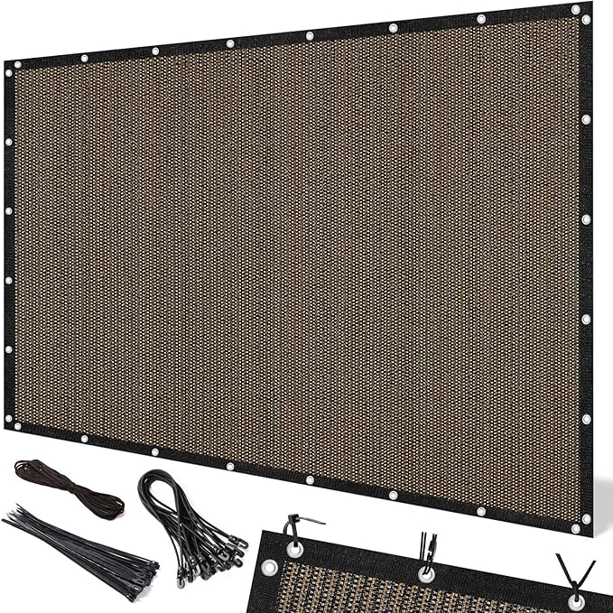 Artpuch 90% Sun Shade Cloth, 10 x 14 FT Pergola Shade Cover Canopy by Artpuch