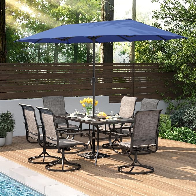 PHI VILLA 8 Piece Patio Dining Set by PHIVILLAThepioneerofcomfortablehouseholdsupplies