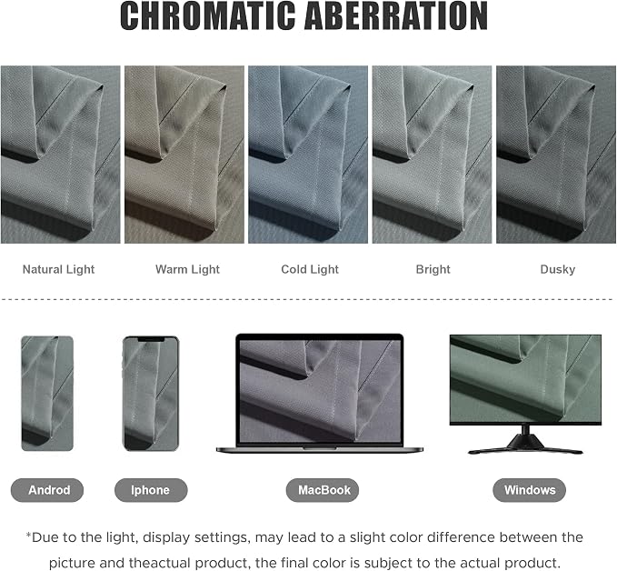 BONZER Outdoor Curtains for Patio Water Resistant Heavy Privacy Light Filtering - Image 5