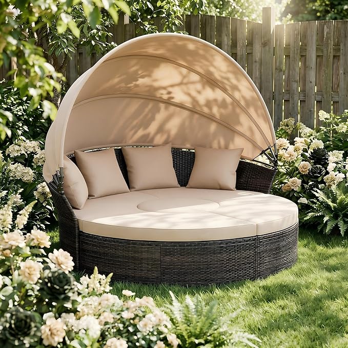 Incbruce Patio Round Daybed - Image 3
