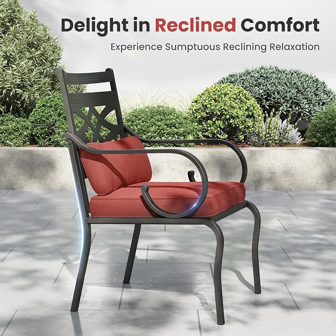 PHI VILLA 5 Pieces Outdoor Dining Set - Image 3