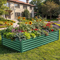 YITAHOME 8x4x1.5 ft Galvanized Raised Garden Bed Kit, Large Metal Planter Box by YITAHOME