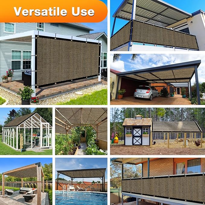 Artpuch Outdoor Pergola Shade Cover 7x23 FT Sun Shade Cloth - Image 6