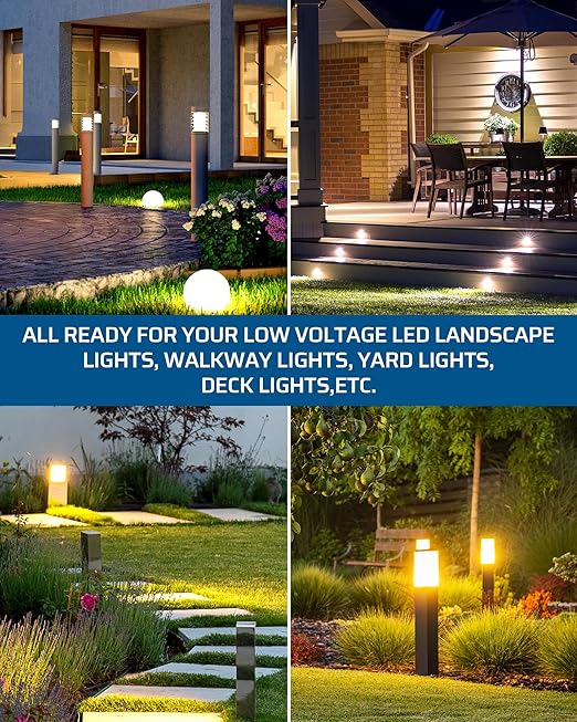 DEWENWILS 200W Weatherproof Low Voltage Landscape Lighting Transformer - Image 7