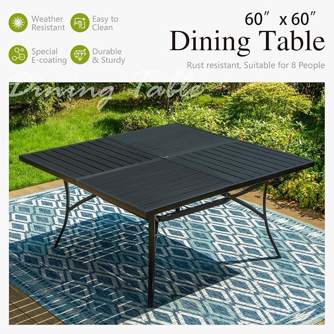 Sophia and William Outdoor Patio Dining Set - Image 5