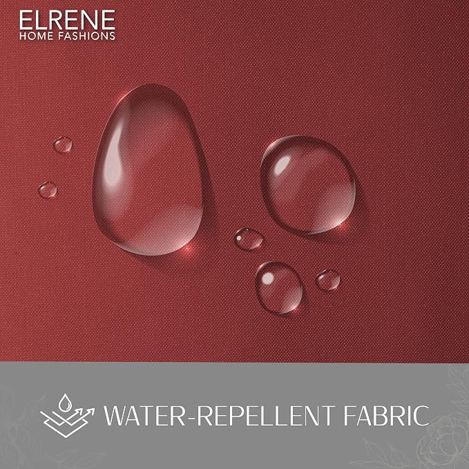 Elrene Home Fashions Matine Weatherproof Tab-Top Indoor/Outdoor Solid Color - Image 4