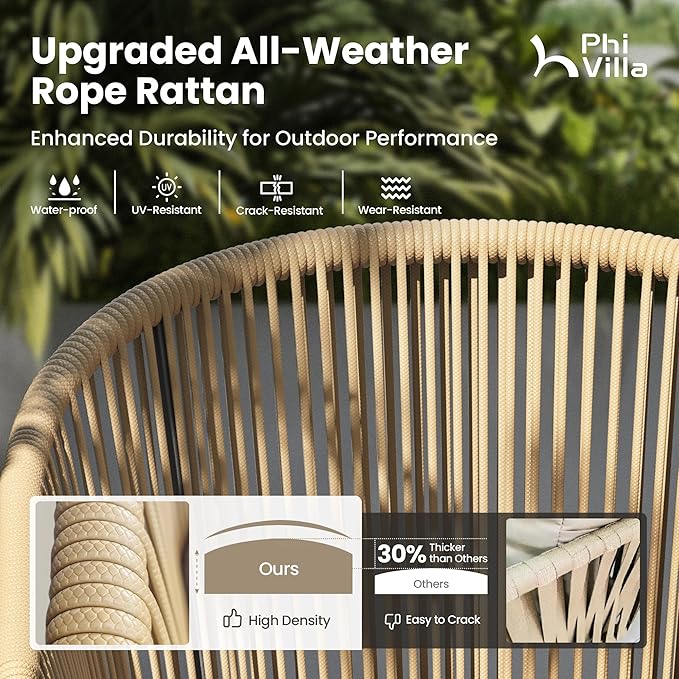 PHI VILLA 9 Piece Outdoor Dining Set - Image 3