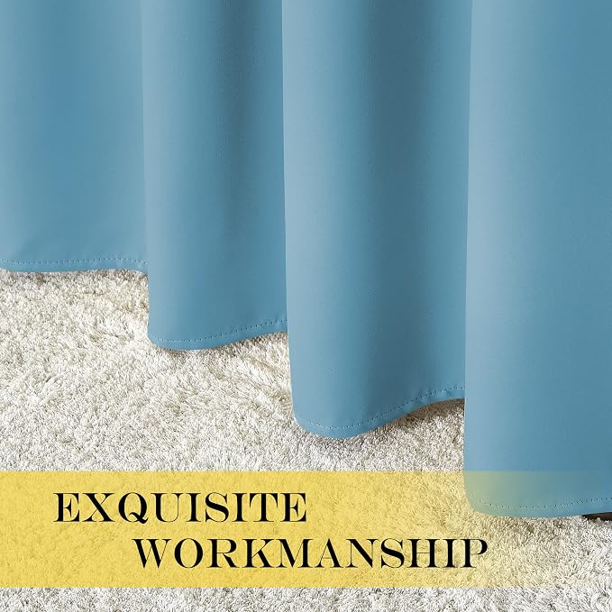 NICETOWN Patio Door Curtain Sound Blocking, Bedroom Privacy Room Divider Curtain - Image 5
