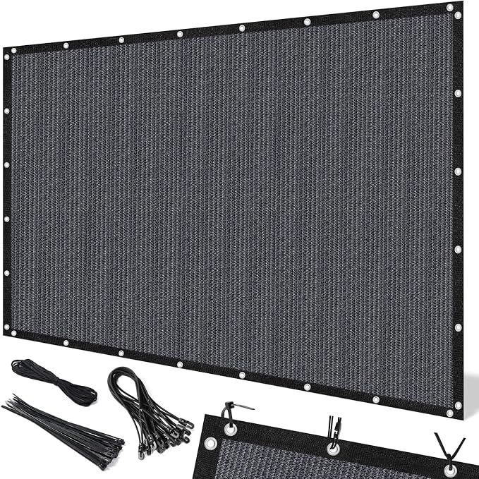 Artpuch 90% Sun Shade Cloth, 6 x 12 FT Pergola Shade Cover Canopy by Artpuch