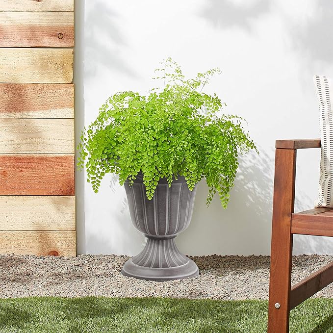 Arcadia Garden Products PL00CW Classic Traditional Plastic Urn Planter - Image 4