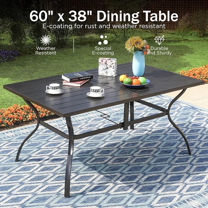 PHI VILLA 7 Piece Patio Dining Set - Image 2