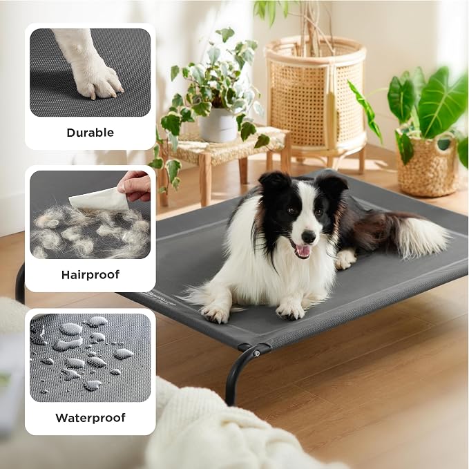 Bedsure Outdoor Elevated XL Dog Bed, Portable Indoor & Outdoor Cooling Raised - Image 5