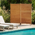 6.1ft H x 3.1ft W Freestanding or Surface Mounted Enclo Sierra Privacy Screen by Enclo