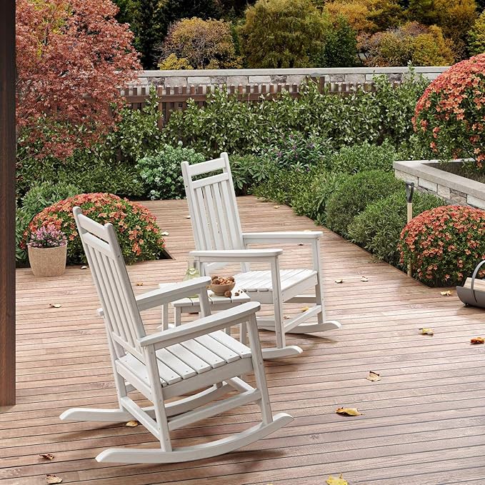HDPE Rocking Chair Outdoor Set of 6 - Image 7
