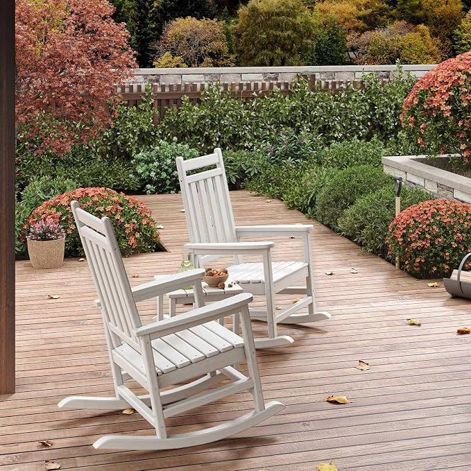 HDPE Rocking Chair Outdoor Set of 4 - Image 7
