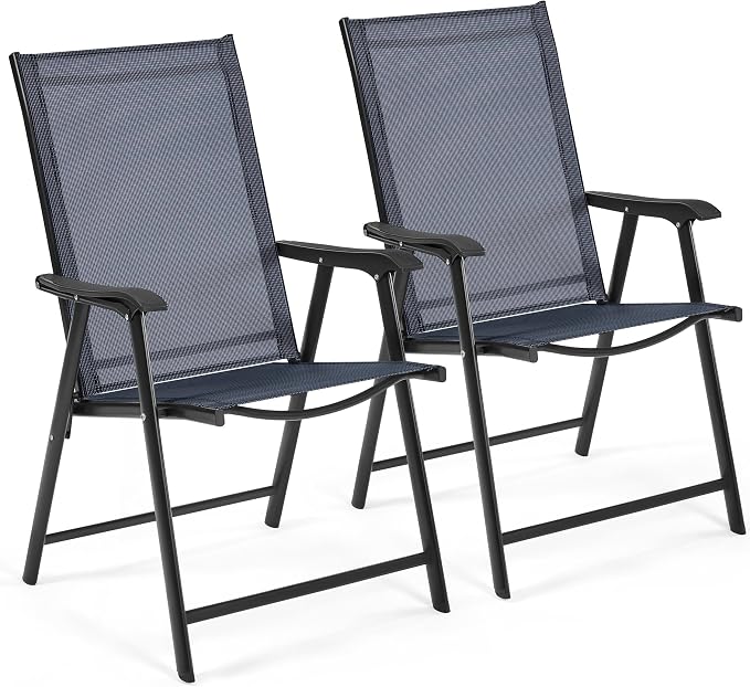 Yaheetech Patio Dining Chairs Set of 2, Portable Dining Chairs by Yaheetech