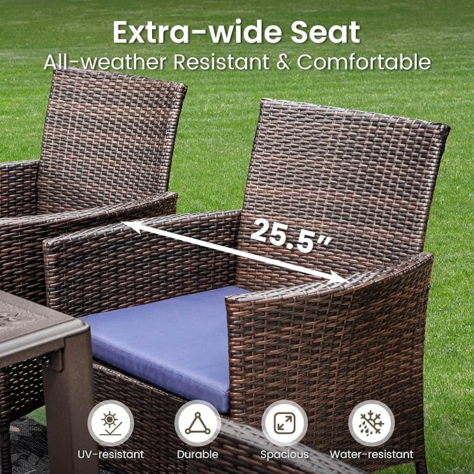 PHI VILLA 9 Piece Large Outdoor Dining Table Set - Image 6
