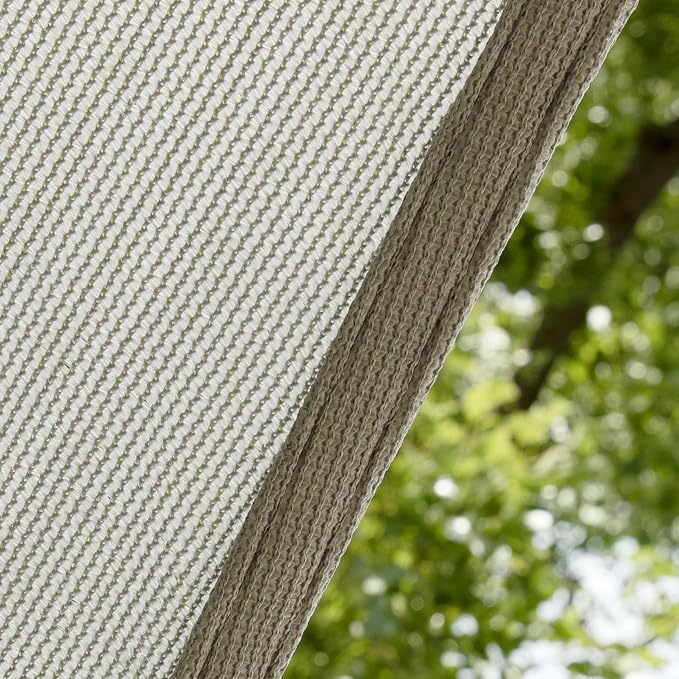 Amgo Custom Size 18' x 19' x 26.2' Grey Right Triangle Sun Shade Sail Order to - Image 8