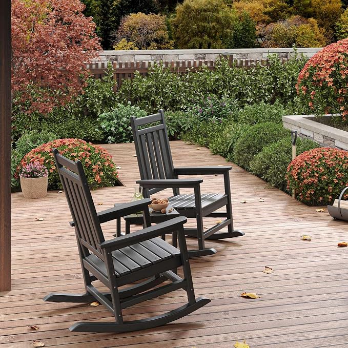 HDPE Rocking Chair Outdoor Set of 6 - Image 7