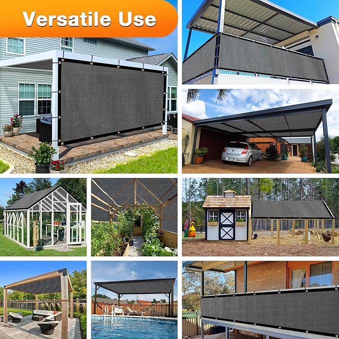 Artpuch Outdoor Pergola Shade Cover 13x14 FT Sun Shade Cloth - Image 6
