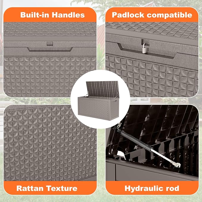 121 Gallon Outdoor Storage Box - Image 4