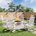 HDPE Rocking Chair Outdoor Set of 6 by Garvee