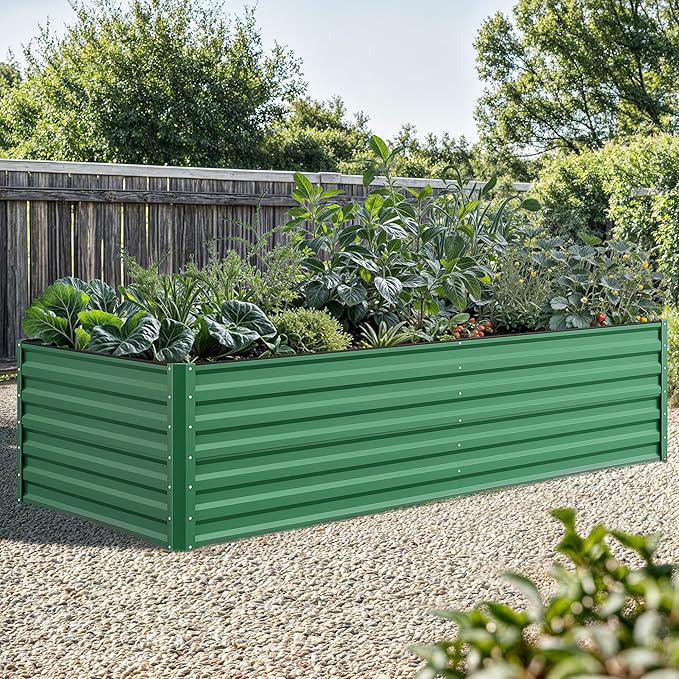 YITAHOME 96x48x24 in 2pcs Galvanized Raised Garden Bed Kit, Large Metal Planter - Image 3