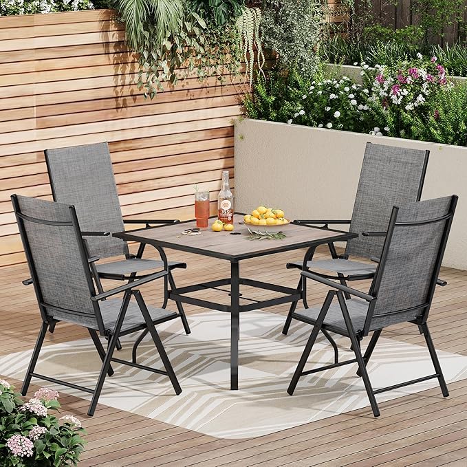 PHI VILLA 5-Piece Patio Dining Set by PHIVILLAThepioneerofcomfortablehouseholdsupplies