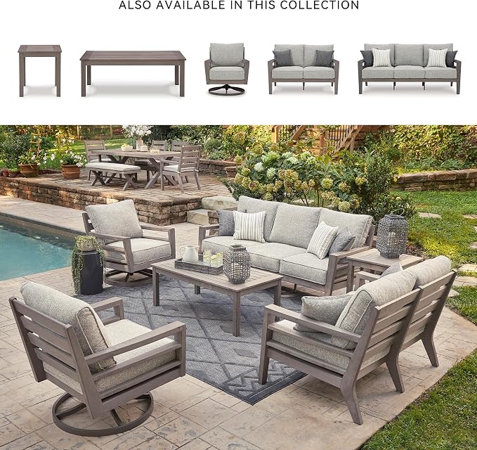 Signature Design by Ashley Hillside Barn Casual Outdoor Weatherwood Resin - Image 6