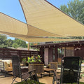 LOVE STORY Custom Size 7'x8'x10.6' Sand Sun Shade Sail Right Triangle Sunshade by LOVESTORY