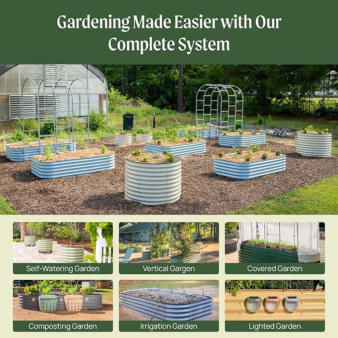 Vego garden 26" Extra Tall Raised Garden Bed Kits, 10 in 1 Modular Raised - Image 7