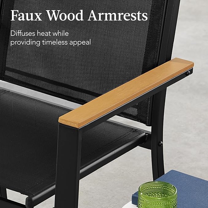 Best Choice Products 4-Piece Outdoor Textilene Patio Conversation Set, Backyard - Image 5