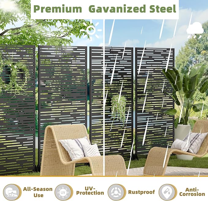 Casaphoria Metal Privacy Screen Outdoor - Image 9