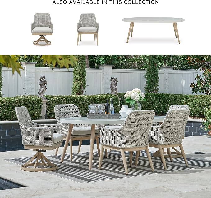 Signature Design by Ashley Seton Creek Casual Aluminum Outdoor Dining Table - Image 6