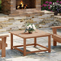 WestinTrends Malibu Low Outdoor HDPE Square Patio Coffee Table by WestinTrends