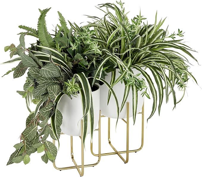 Deco 79 Metal Indoor Outdoor Planter Large Planter Pot - Image 7