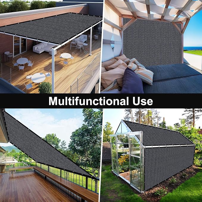 Artpuch 90% Sun Shade Cloth, 6 x 20 FT Pergola Shade Cover Canopy - Image 8