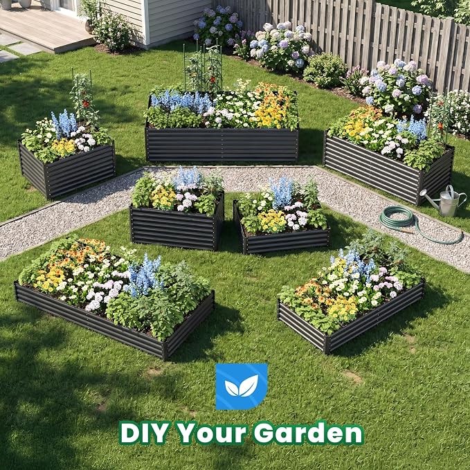 Quictent Galvanized Raised Garden Bed Metal Planter Box Bottomless - Image 7