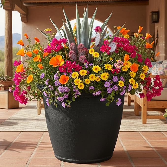 Sunnydaze 24-Inch Anjelica Large Plastic Pot - Image 7