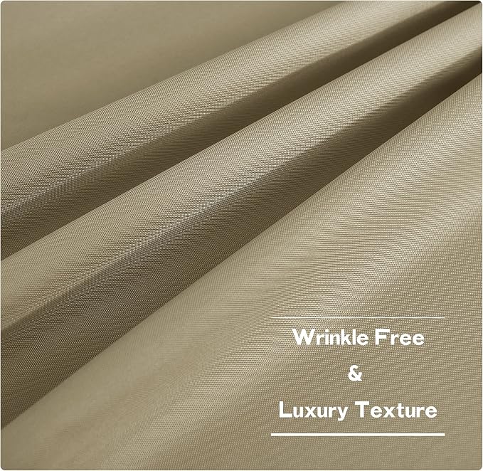 NICETOWN 2 Panels Outdoor Curtains Tab Top Extra Long Drapery - Image 5