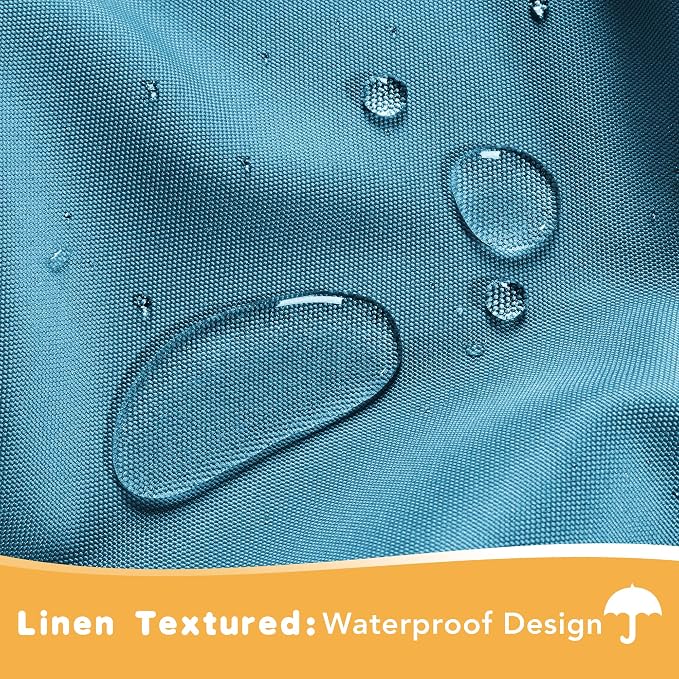 HolidayIdeas Outdoor Curtains for Patio Waterproof, 4 Panels - Image 2