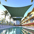 ColourTree TAPR1616 Custom Size 15' x 17' Green Sun Shade Sail Canopy UV Block by ColourTree