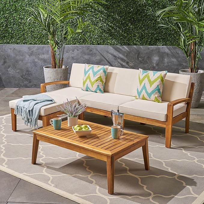 Christopher Knight Home Grenada Sectional Sofa Set | 5-Piece 3-Seater | - Image 2