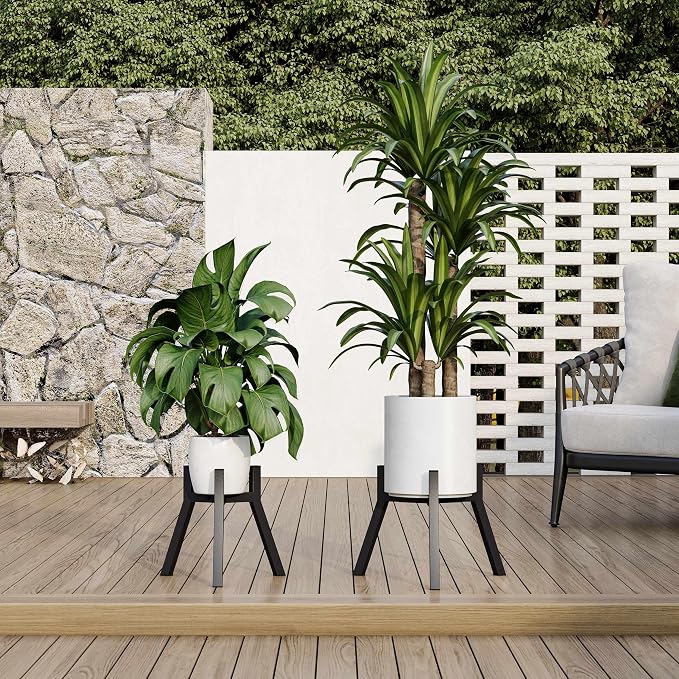 Adjustable Plant Stands Set of 2, Metal Small Plant Holder, Heavy Duty Stable - Image 4